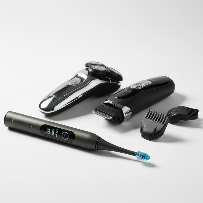 smart electric toothbrush, shaver, groomer