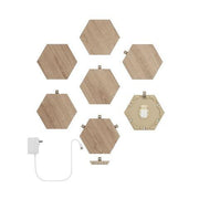 Nanoleaf Elements Hexagons Wood Look Starter Kit 7 pack
